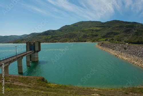 Wallpaper Mural Jezero Butoniga artificial lake in spring central northern Istria, Croatia
 Torontodigital.ca