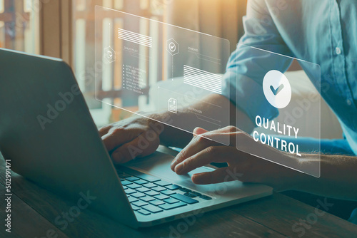 quality control assurance concept for business company