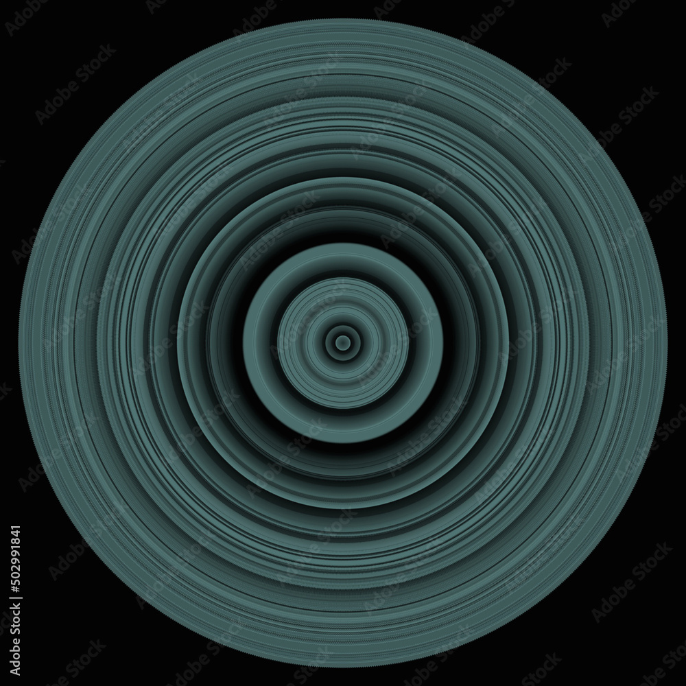 Unique circle texture details 3D design ornament black background Unique circle texture details 3D design ornament black background