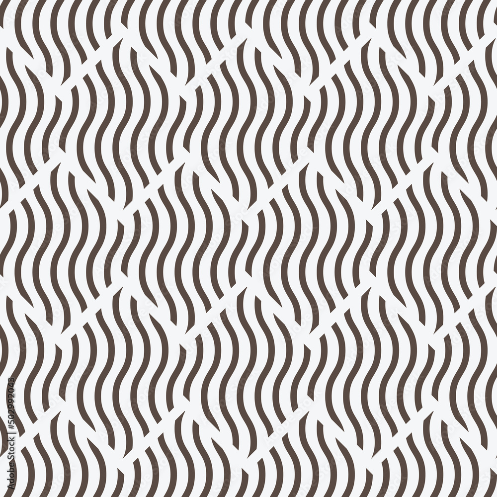 minimalist square and wave seamless pattern