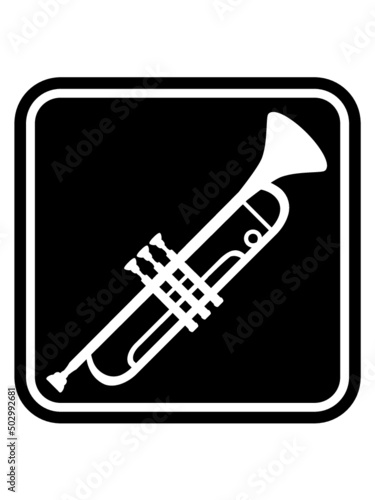 Schild Trompete Instrument 