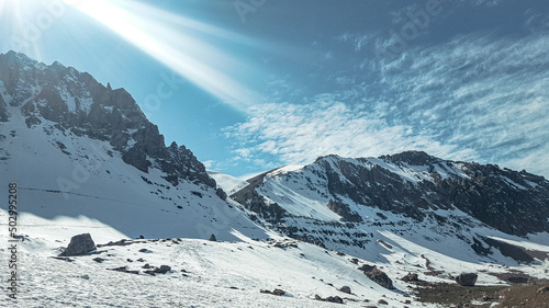 Photography snow covered mountains