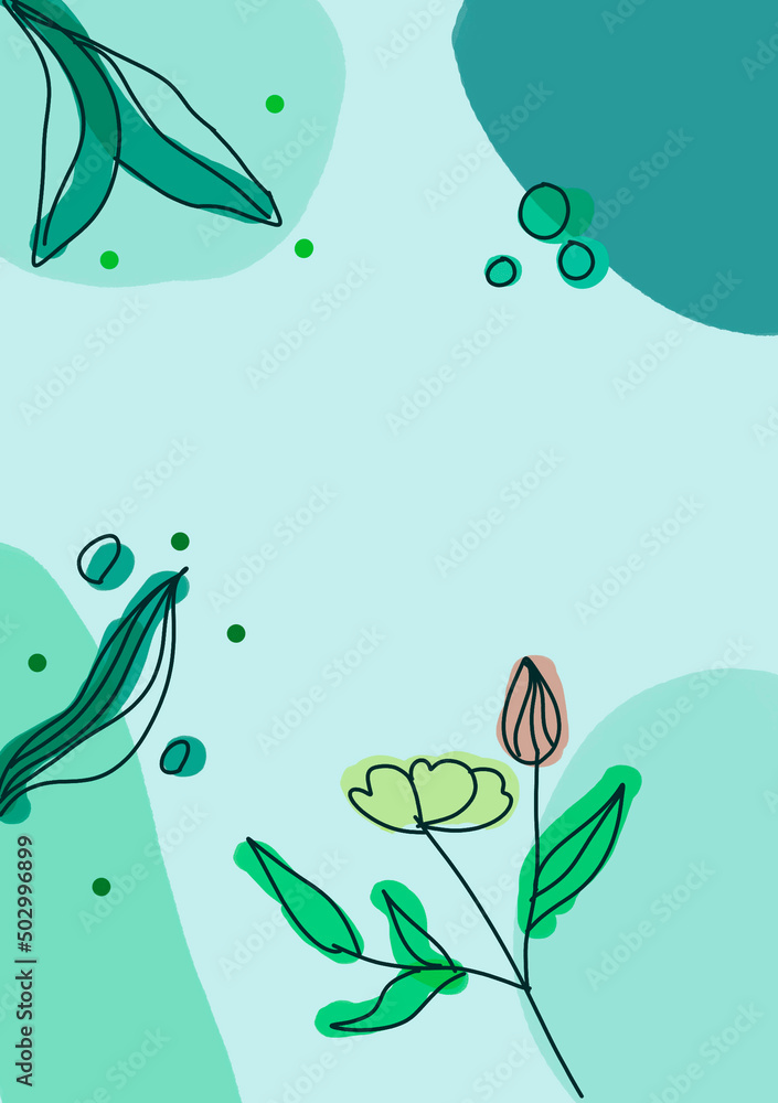 The illustration is of the backgrounds and textures type. It is done in the theme of nature and ecology. It is made in green colors. 