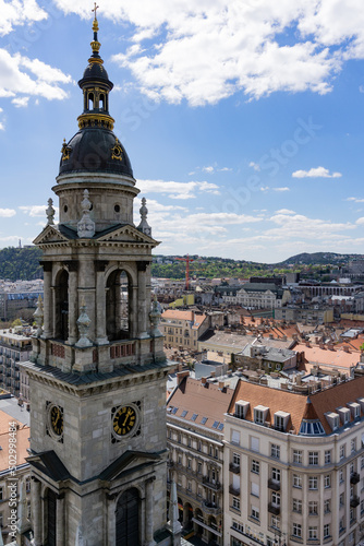 A view from St. Stephen's Basilica in Budapest, Hungary.