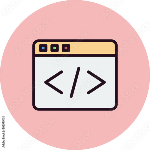 Web Coding Icon