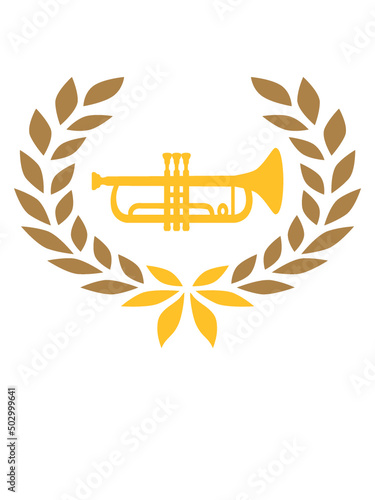 Lorbeerkranz Trompete Musik 
