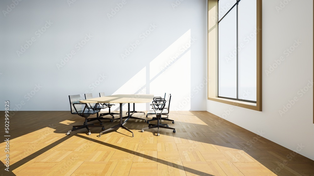 Meeting room or conference room in office building - 3D Rendering Meeting room or conference room in office building - 3D Rendering