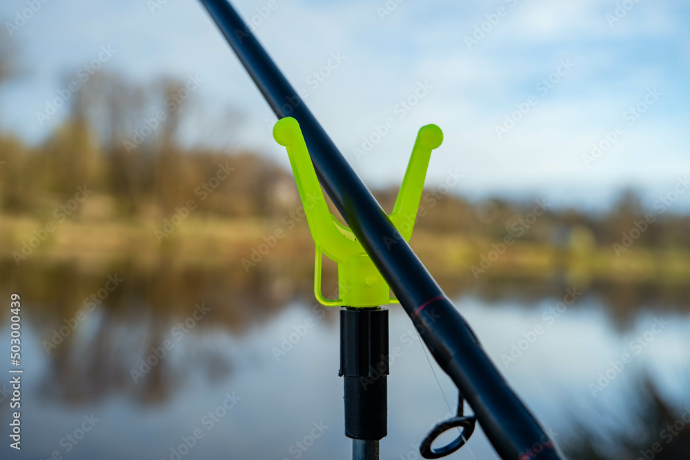 gree Fishing rod holder on the river Gauja gree Fishing rod holder on the river Gauja
