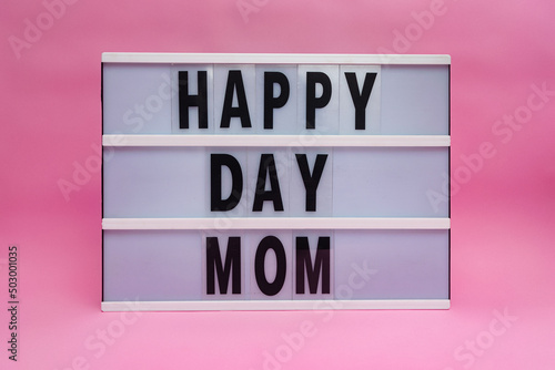 Happy Day Mom Led Message Light Box