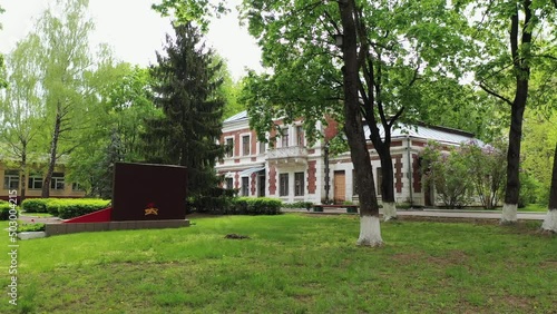 Manor-park Complex Gatowski-Poklevsky-Kozell Estate On Bank Of River Dobosna. Krasny Bereg Red Beach. Zhlobin district. RED BEACH VILLAGE. The city Krasnyj bereg. 