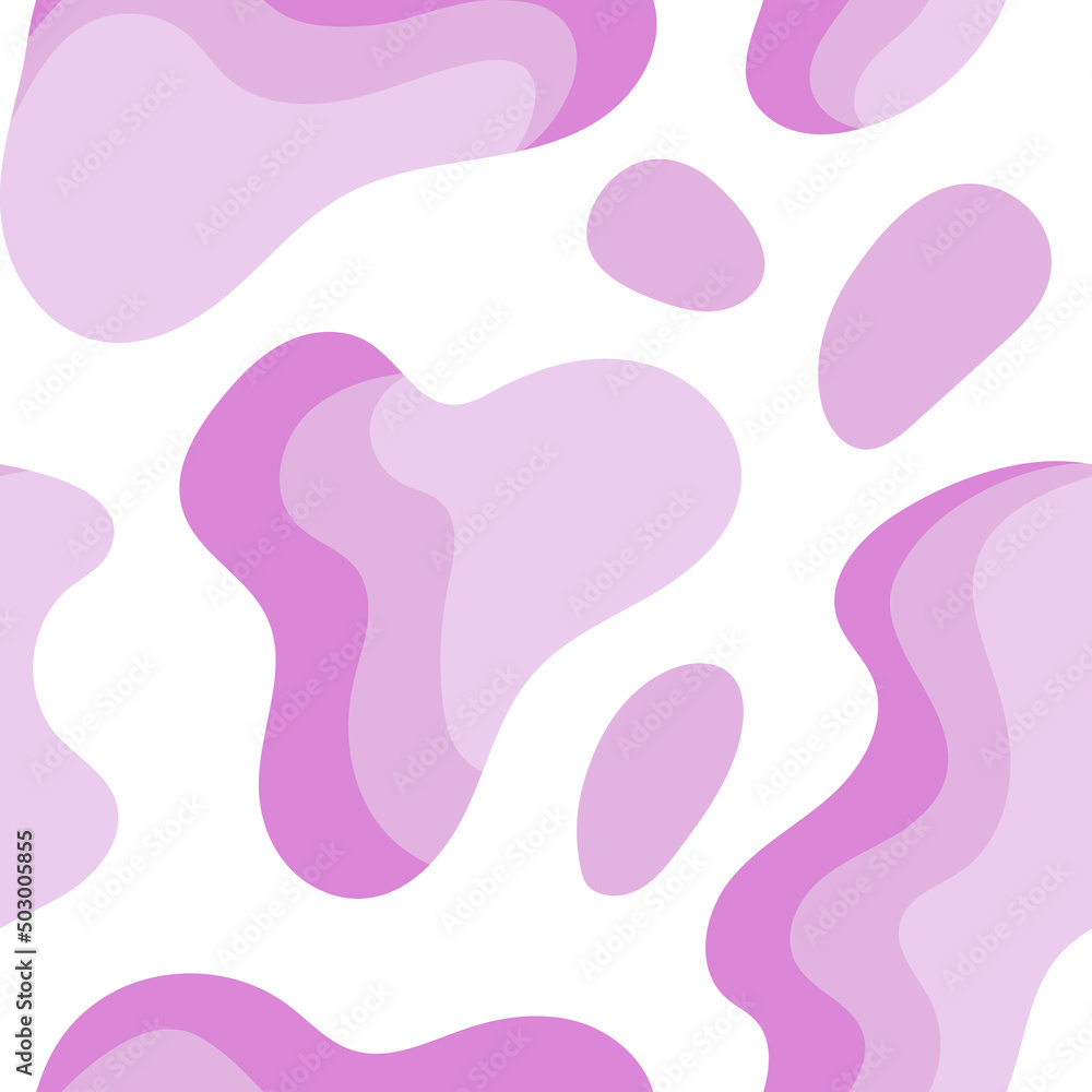 Animal seamless pattern in pastel color. Vector abstract background. Liquid shapes. Perfect for textile, fabric, wrapping paper. 90s, 00s aesthetic. Retro wavy background