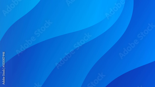 Blue wave abstract background, web background, blue texture, banner design, creative cover design, backdrop, minimal background, vector illustration