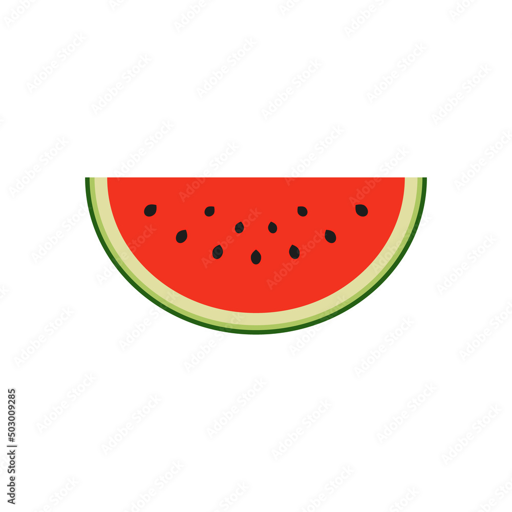 Watermelon slice icon. Vector illustration. Watermelon slice icon. Vector illustration.
