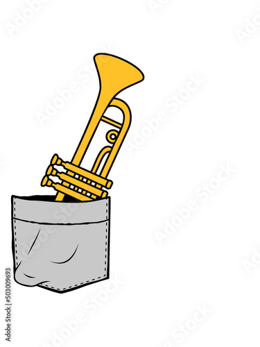 Hemdtasche Trompete Musik 