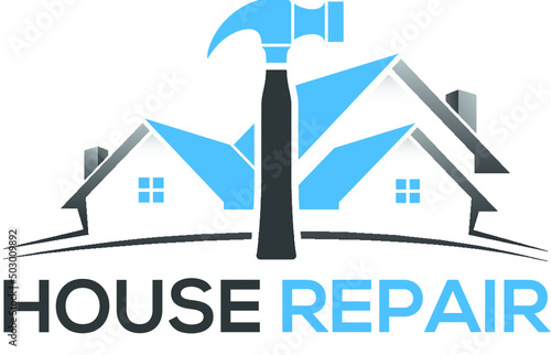 House Repair Logo Hammer Logo Real Estate Logo