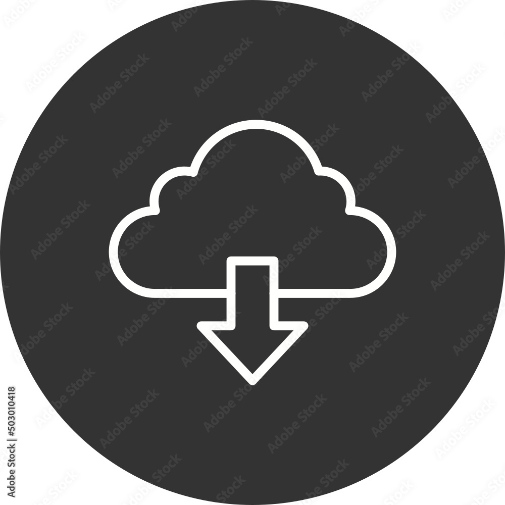 Cloud download Icon Cloud download Icon