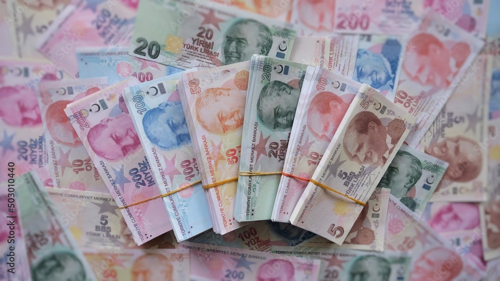 Turkish lira. Background money. Stack of money. Turkish lira. Background money. Stack of money.