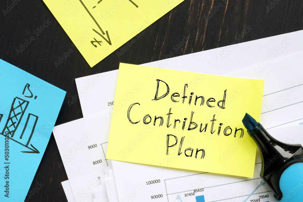 Defined Contribution Plan is shown using the text Defined Contribution Plan is shown using the text