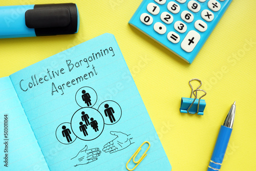 Collective Bargaining Agreement is shown using the text