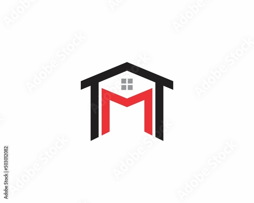 Wallpaper Mural Letter M With Real Estate Logo Vector 001 Torontodigital.ca