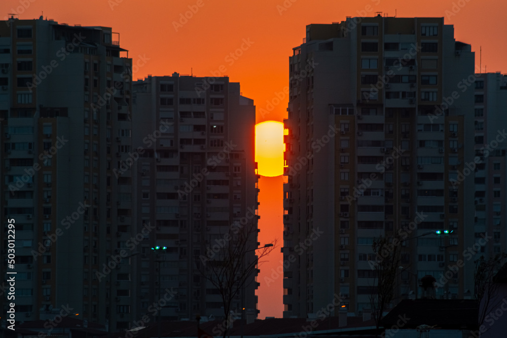 city at sunset city at sunset