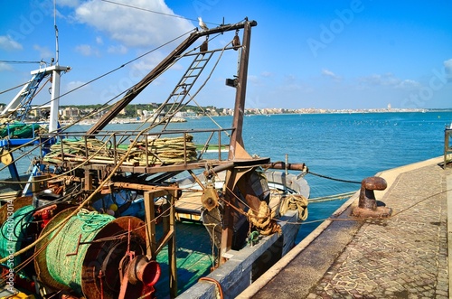 Fishing boat at the port of Anzio