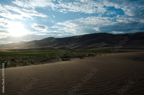 sand dune at sun set