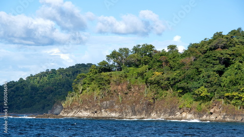 Jungle along a rugged coastline near Tamarindo, Costa Rica