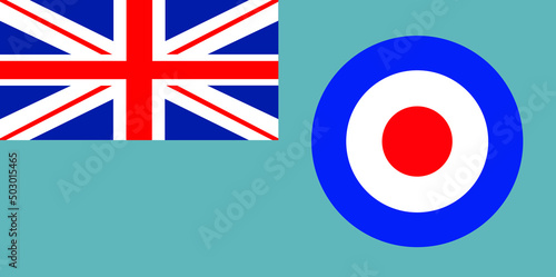 Canvas Print Royal Air Force flag vector illustration