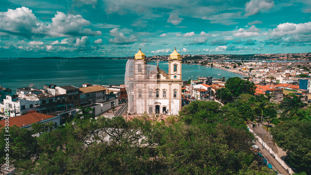 Igreja Católica Nosso Senhor do Bonfim Itapagipe Salvador Brasil Arquitetura Colonial Sacra Fé Fitinhas Patrimônio Histórico Brasileiro Mundial 
