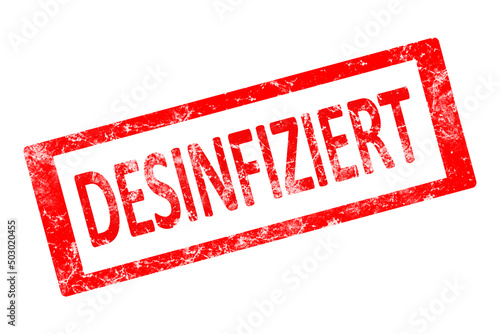 Stempel - DESINFIZIERT