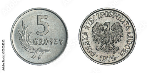Poland 5 groszy, 1970