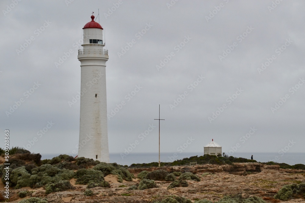 Cape Nelson lighthouse on the coast of Victoria Australia