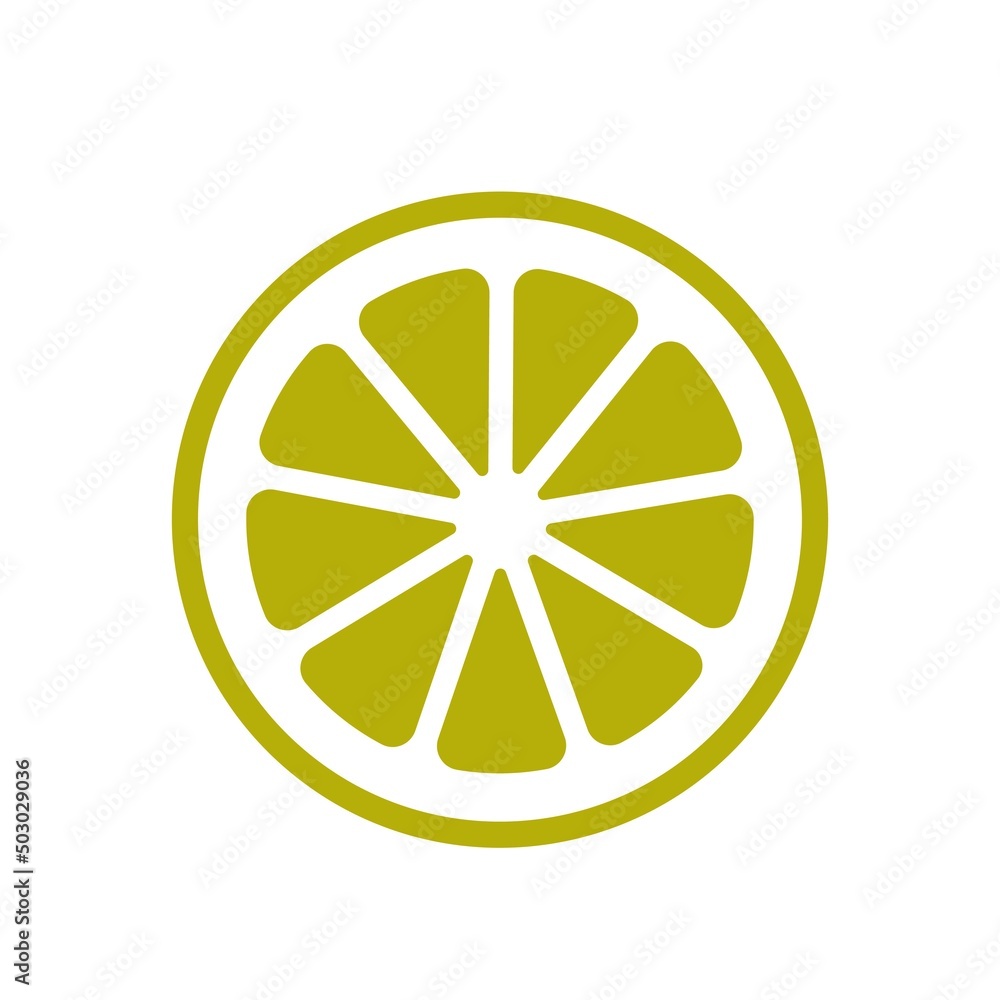lemon slice icon. fruit and citrus symbol. isolated vector image lemon slice icon. fruit and citrus symbol. isolated vector image