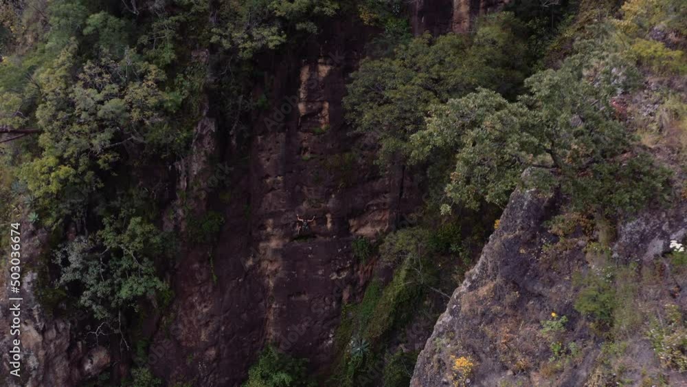 Rock climbing in Guatemala insane aerial close up Rock climbing in Guatemala insane aerial close up