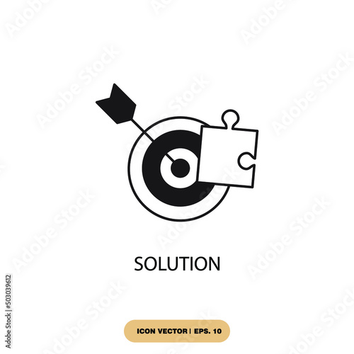 solution icons  symbol vector elements for infographic web