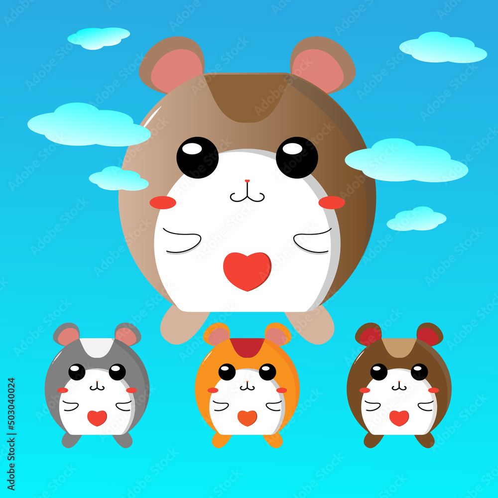 Design Vector Illustration Hamster Design Vector Illustration Hamster