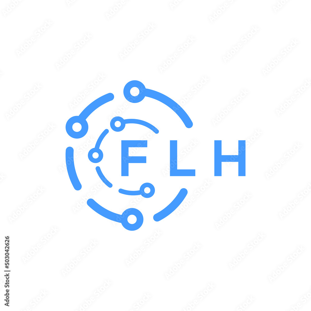 FLH technology letter logo design on white background. FLH creative initials technology letter logo concept. FLH technology letter design. FLH technology letter logo design on white background. FLH creative initials technology letter logo concept. FLH technology letter design.