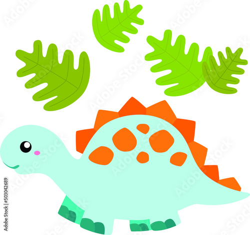 Dinosaur cartoon vector clipart