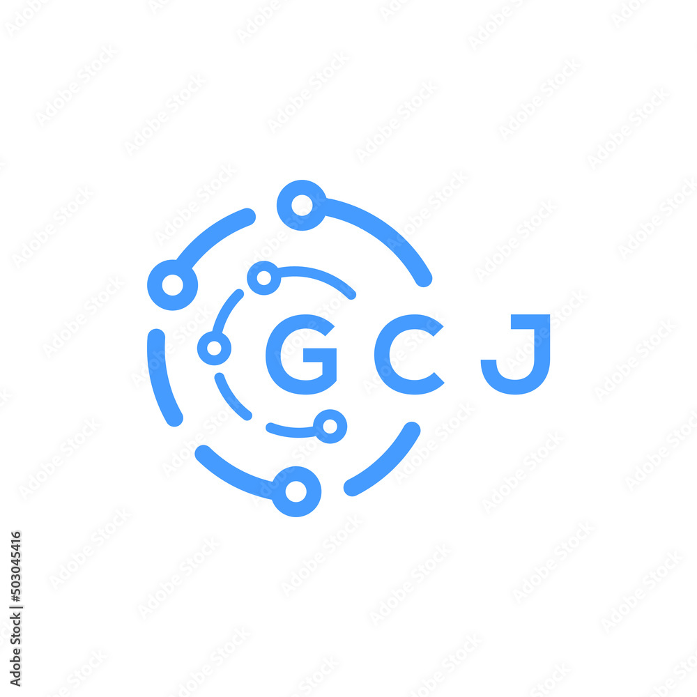 GCJ technology letter logo design on white background. GCJ creative initials technology letter logo concept. GCJ technology letter design. GCJ technology letter logo design on white background. GCJ creative initials technology letter logo concept. GCJ technology letter design.