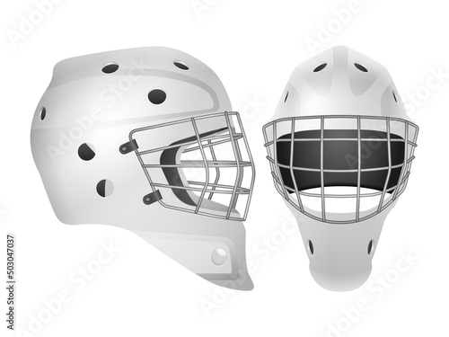 Hockey goalie mask set