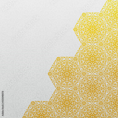 Decorative background with traditional floral ornament