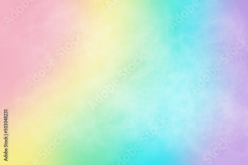 Abstract modern pink yellow blue background. Watercolor background in bright rainbow colors. 