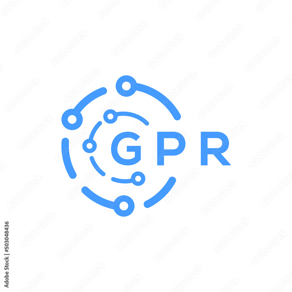 GPR technology letter logo design on white background. GPR creative initials technology letter logo concept. GPR technology letter design. GPR technology letter logo design on white background. GPR creative initials technology letter logo concept. GPR technology letter design.
