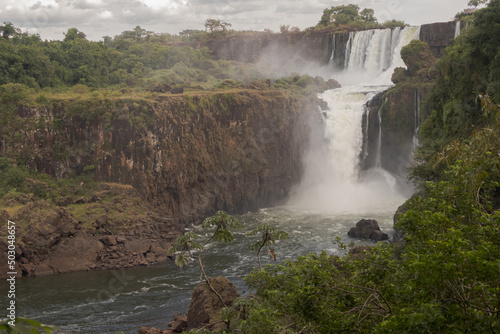 One of the many waterfalls in Iguazu National Park in Brazil and Argentina