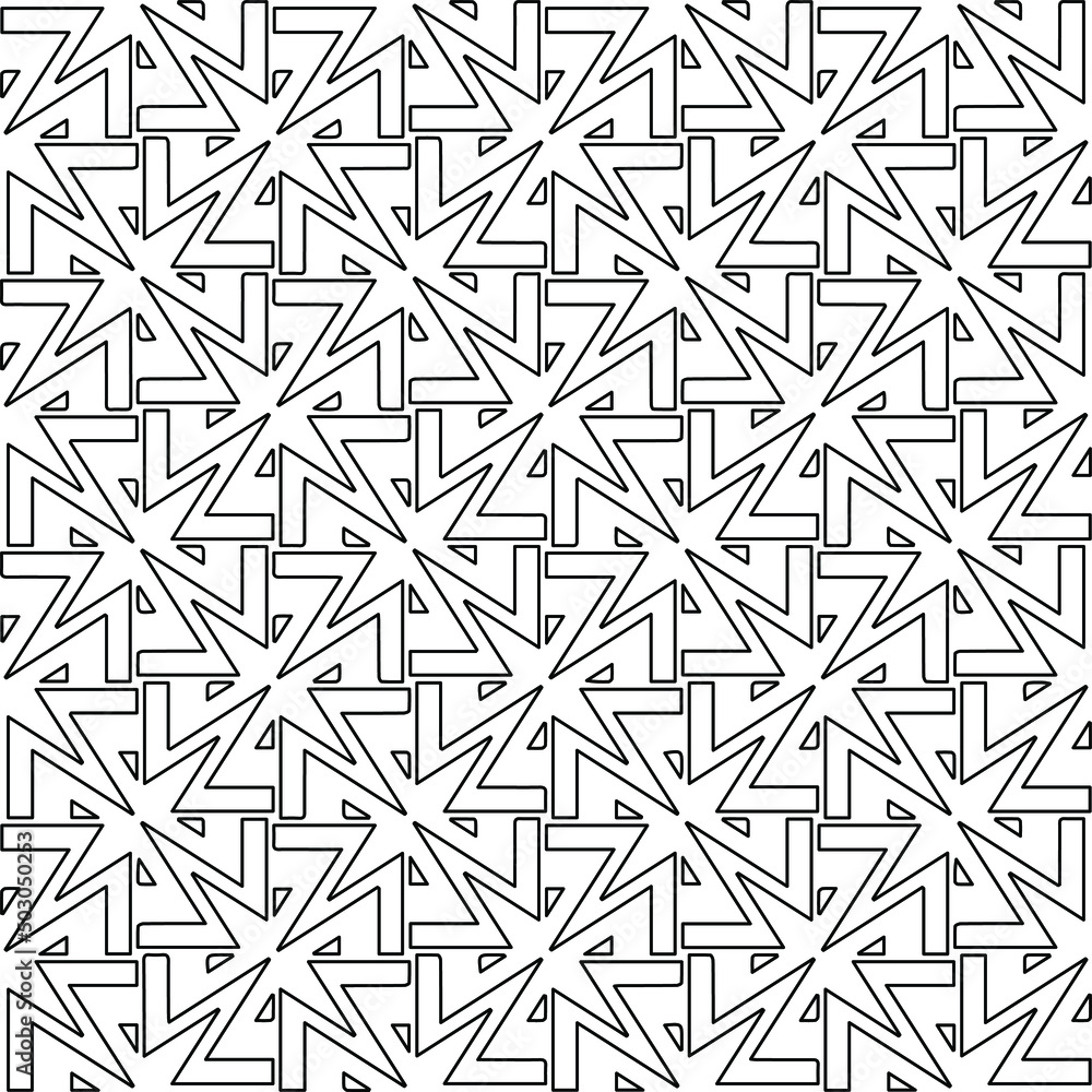 Stylish texture with figures from lines.
Abstract geometric black and white pattern for web page, textures, card, poster, fabric, textile. Monochrome graphic repeating design. Stylish texture with figures from lines.
Abstract geometric black and white pattern for web page, textures, card, poster, fabric, textile. Monochrome graphic repeating design.