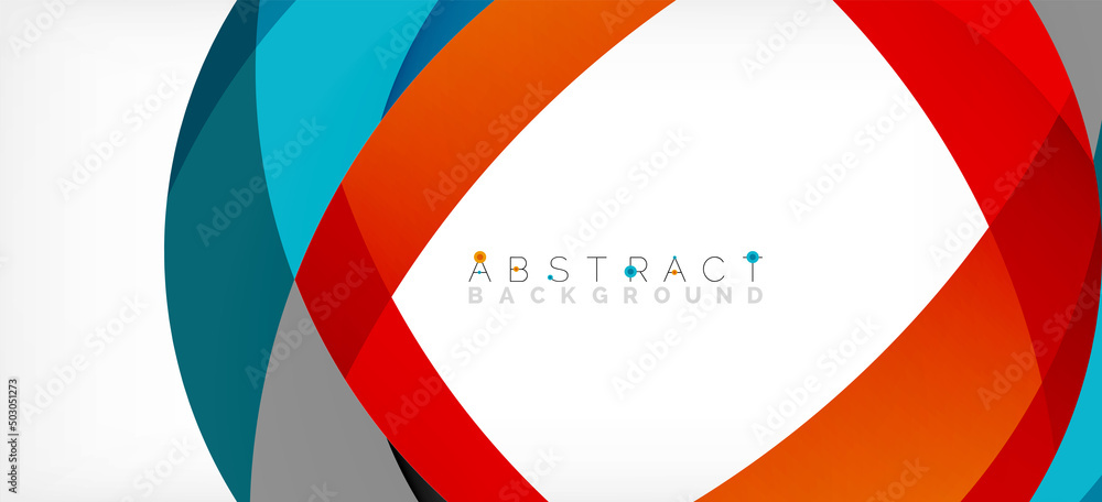 Color circle shapes, minimal geometric background. Trendy dynamic composition. Vector Illustration For Wallpaper, Banner, Background, Landing Page Color circle shapes, minimal geometric background. Trendy dynamic composition. Vector Illustration For Wallpaper, Banner, Background, Landing Page