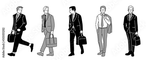 人物おしゃれイラスト素材	