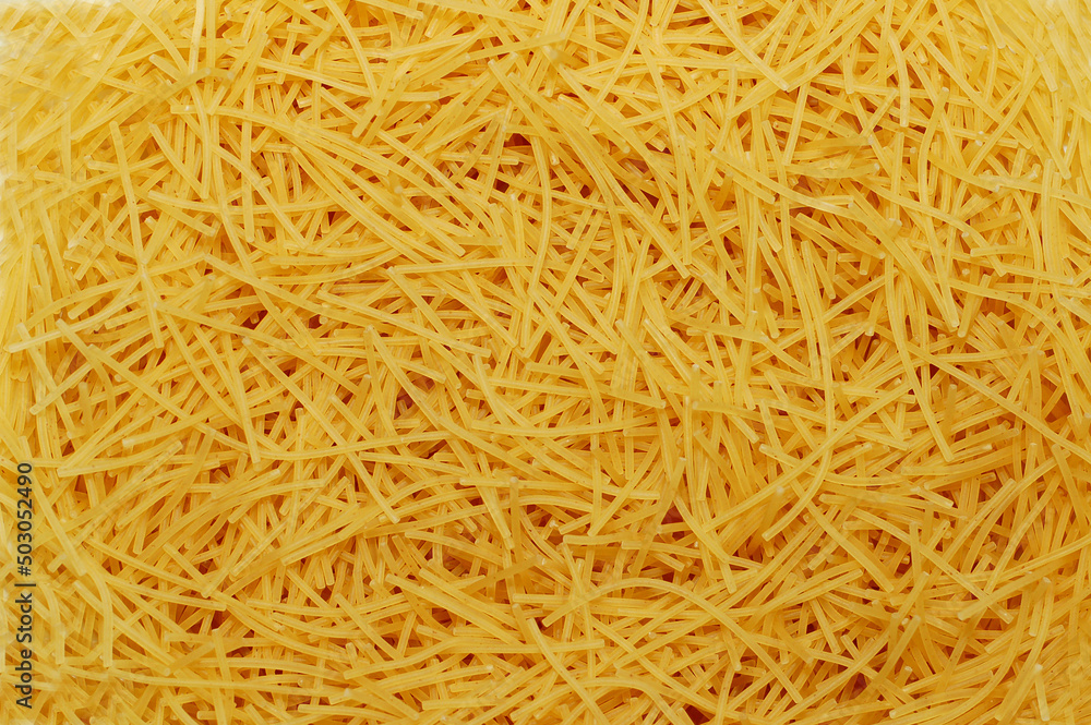 Vermicelli. Background from thin vermicelli. short spaghetti Vermicelli. Background from thin vermicelli. short spaghetti