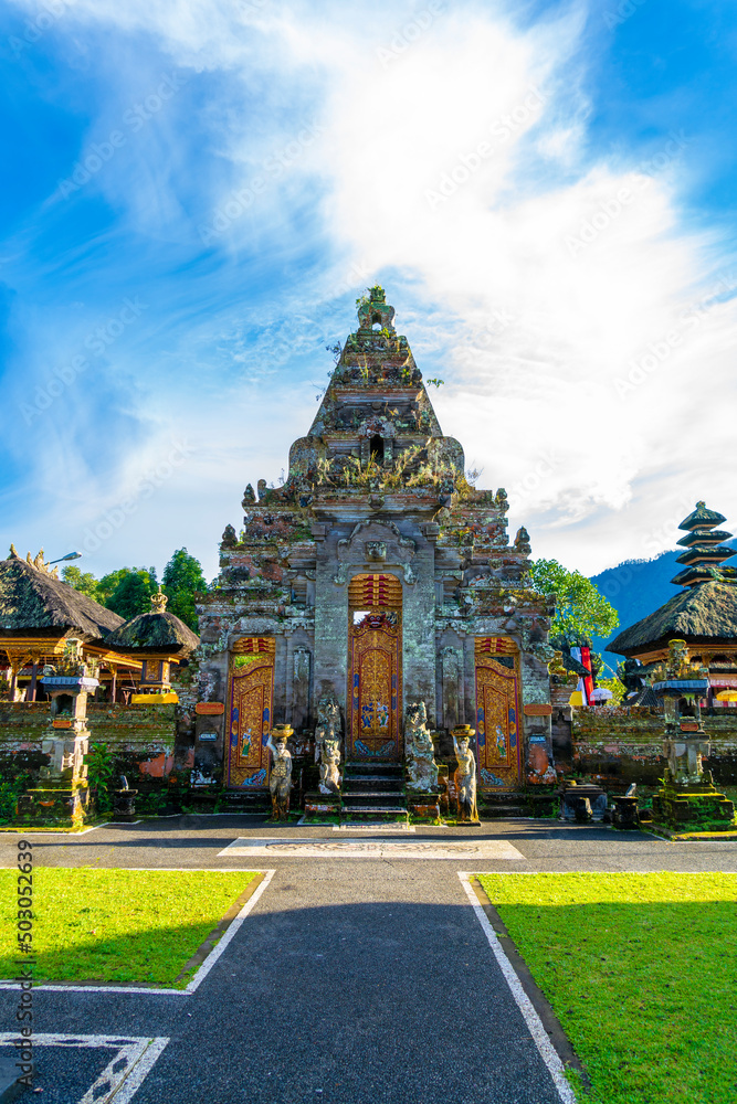 Pura Penataran Agung which is part of the Pura Ulun Danu Bratan, Hindu temple on Bratan lake landscape, one of famous tourist attraction in Bali, Indonesia Pura Penataran Agung which is part of the Pura Ulun Danu Bratan, Hindu temple on Bratan lake landscape, one of famous tourist attraction in Bali, Indonesia